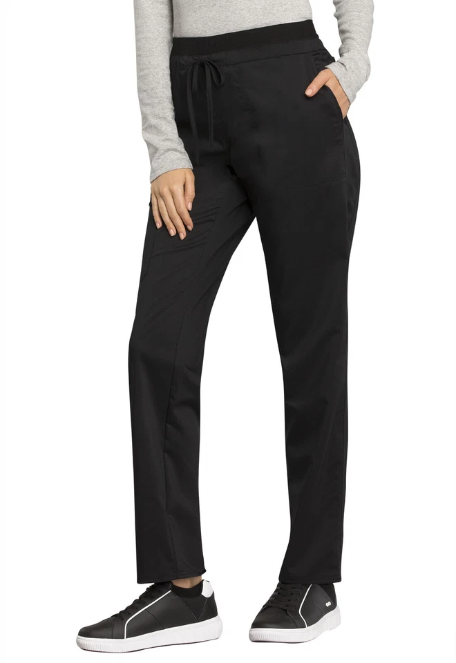 Pantalón exfoliante Cherokee Workwear pierna cónica cordón alto WW105T NEGRO negro Foto 3 de 4