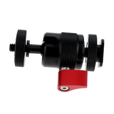 Mini Ball Head Adapter with Removable Cold Hot Shoe Mount for Mirrorless Cameras