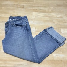 Jordache Women  s Jeans DIY Crop Cuffed Stretch Studded Size 9/10 29x22 Measured
