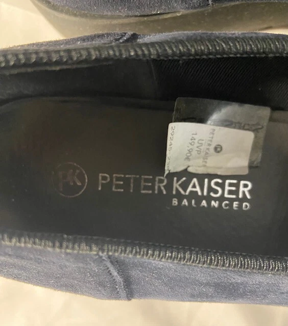 Peter Kaiser Dariana 40,5 Damen Dunkelblau Stretch Wildleder Plateau 4cm Slipper - Bild 4 von 4