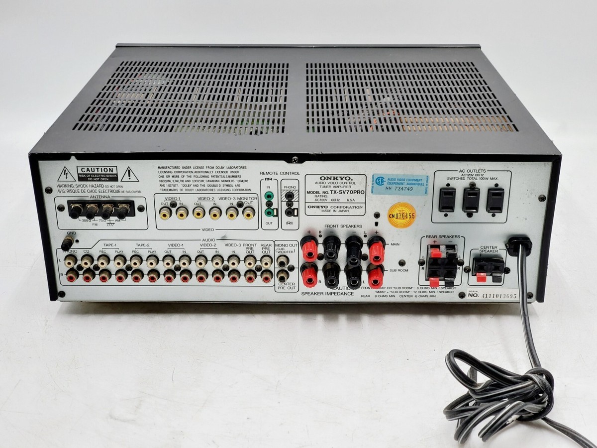 Onkyo TX-SV70PRO AV Control Tuner Amplifier, 90W per Channel