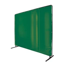 Revco 6' x 8' Welding Screen & Frame Saf-Vu 14 mil. Translucent Vinyl Green
