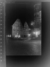 30010820 - 8803 Rothenburg Night Market Ansbach LKR GLASS NEGATIVE