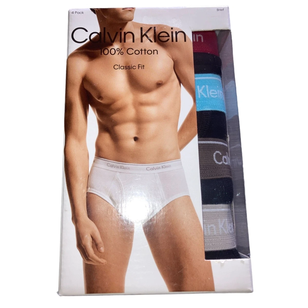 Men 2XL 4 Pack Calvin Klein 100 Cotton Briefs Classic Fit CK