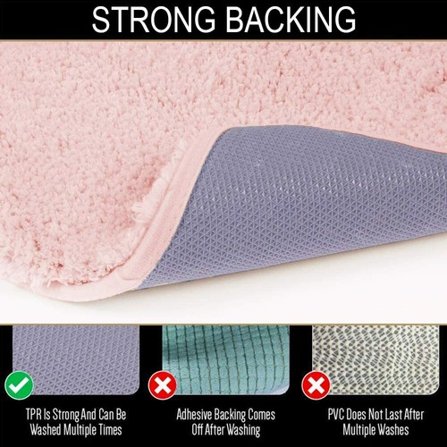 Large Bathroom Rug (24 x 60, Aqua) - Extra Soft Absorbent Shaggy Bath Mat - Picture 40 of 67