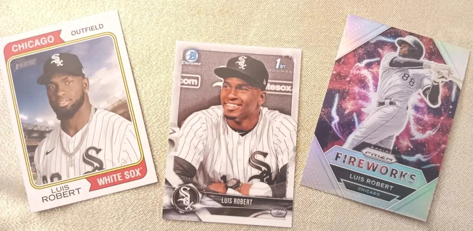 🔥2018 1st Bowman Chrome Luis Robert + 2 Extra Cards🔥