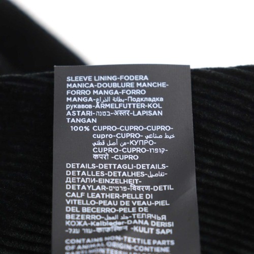 TOM FORD Corduroy Leather Trim Double-Breasted Peacoat 46 Black Italy - Picture 13 of 17