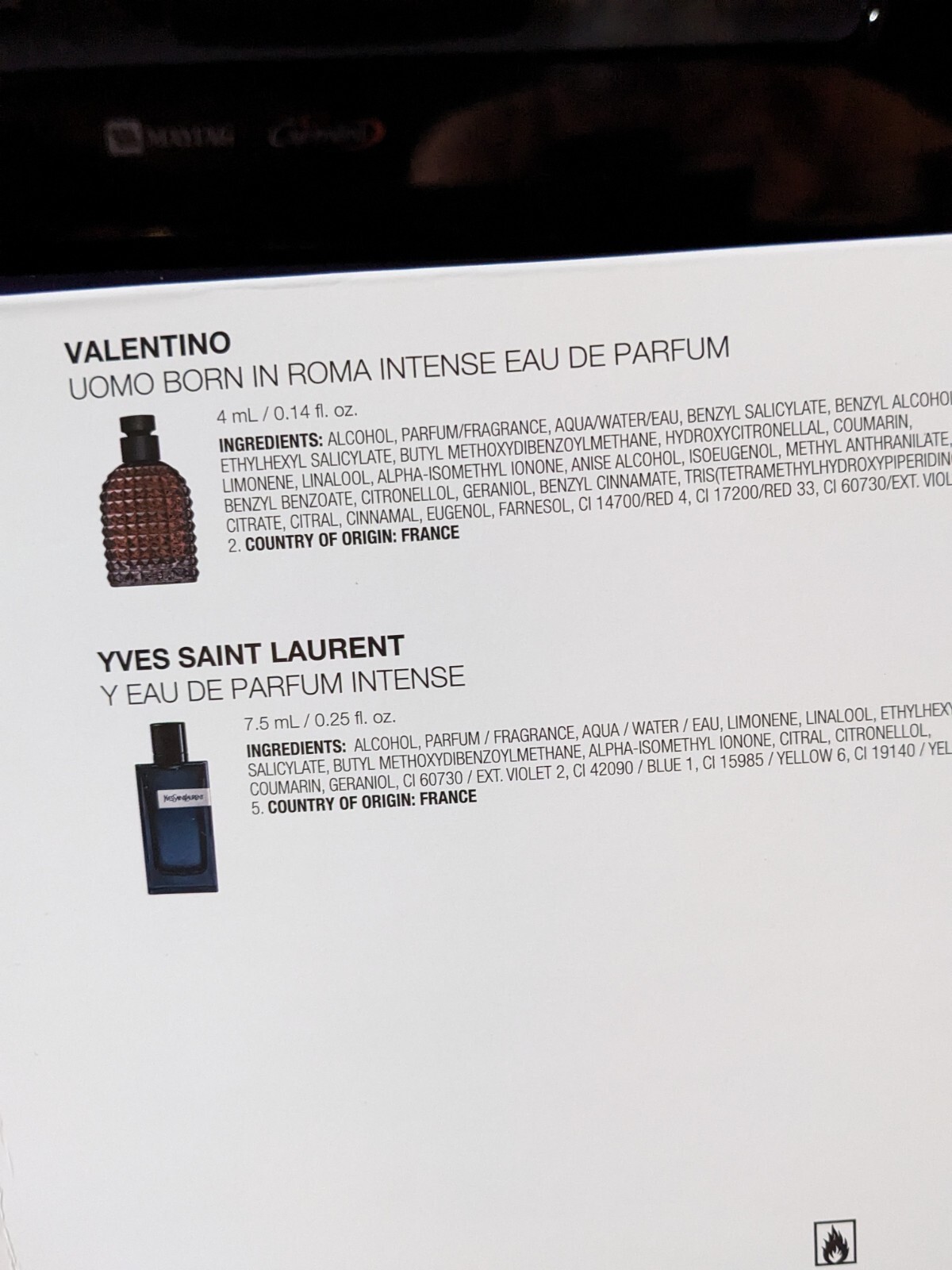 Macy's Luxe 4 Pc. Sampler Set For Him Valentino, Yves St Laurent