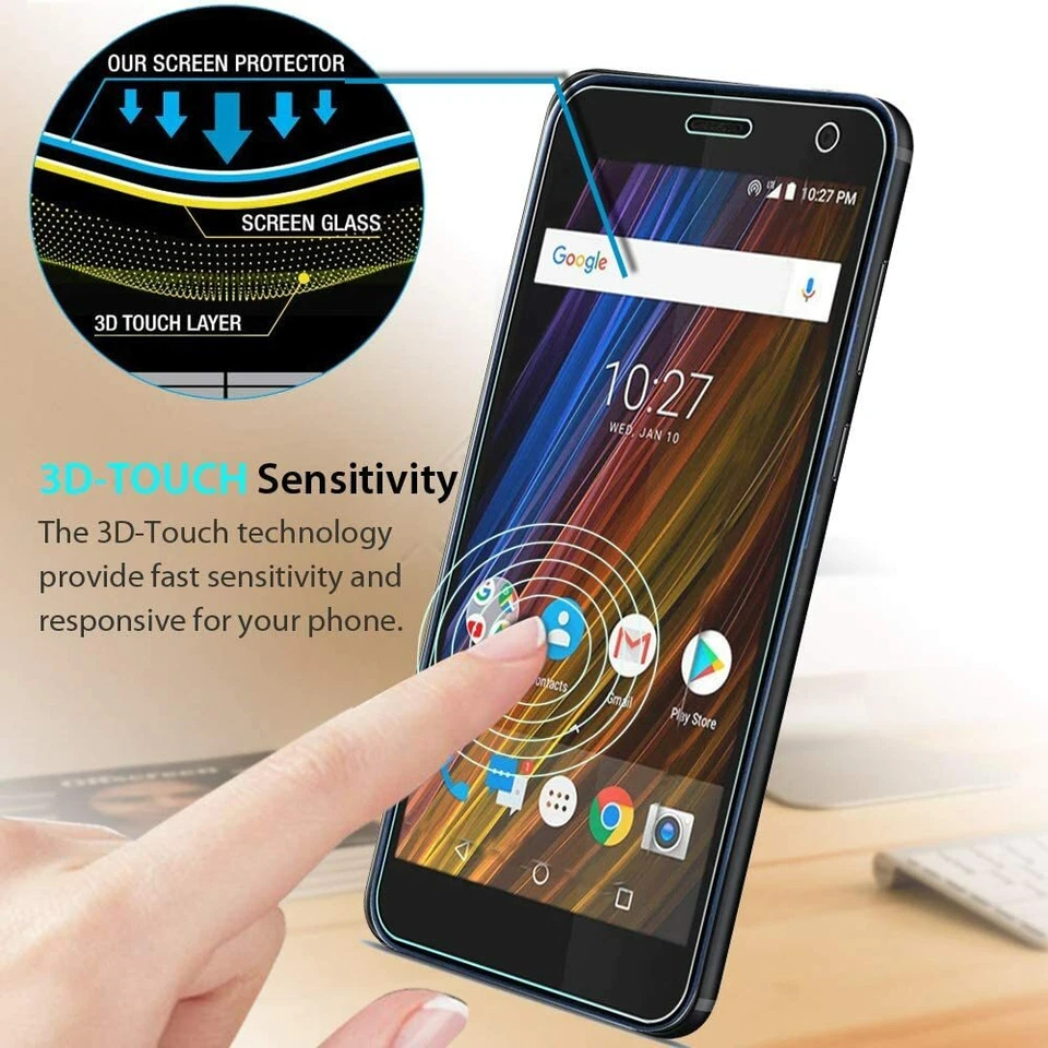 Protetor de vidro temperado para Alcatel 3V Tetra TCL LX Avalon V IdealXcite Raven - Imagem 3 de 4