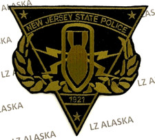 NEW JERSEY STATE POLICE EOD BOMB UNIT 1921 PATCH (PD6)