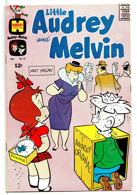 Little Audrey & Melvin #37 (Harvey) Jan 1969, spanking story (VF/NM)