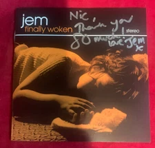 JEM  ~ FINALLY WOKEN    2004US CD PERSONALLY AUTOGRAPHED FRONT INSERT  MINT-