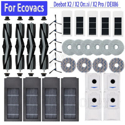 Für Ecovacs Deebot X2/X2 Omni/X2 Pro/DEX86 Staubsauger Kits Ersatzteile Zubehör