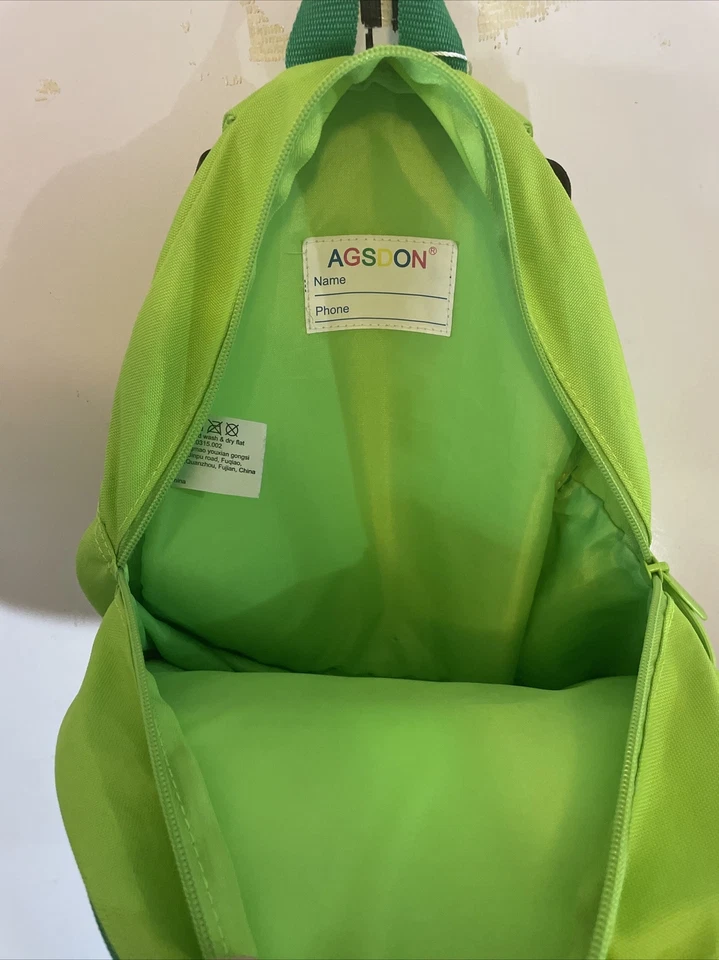 Mochila para niños pequeños, bolsa para libros de dinosaurios para niños y niñas AGSDON Foto 3 de 4