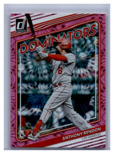 2022 Donruss #D-8 Anthony Rendon Dominators Pink Fireworks  Los Angeles Angels