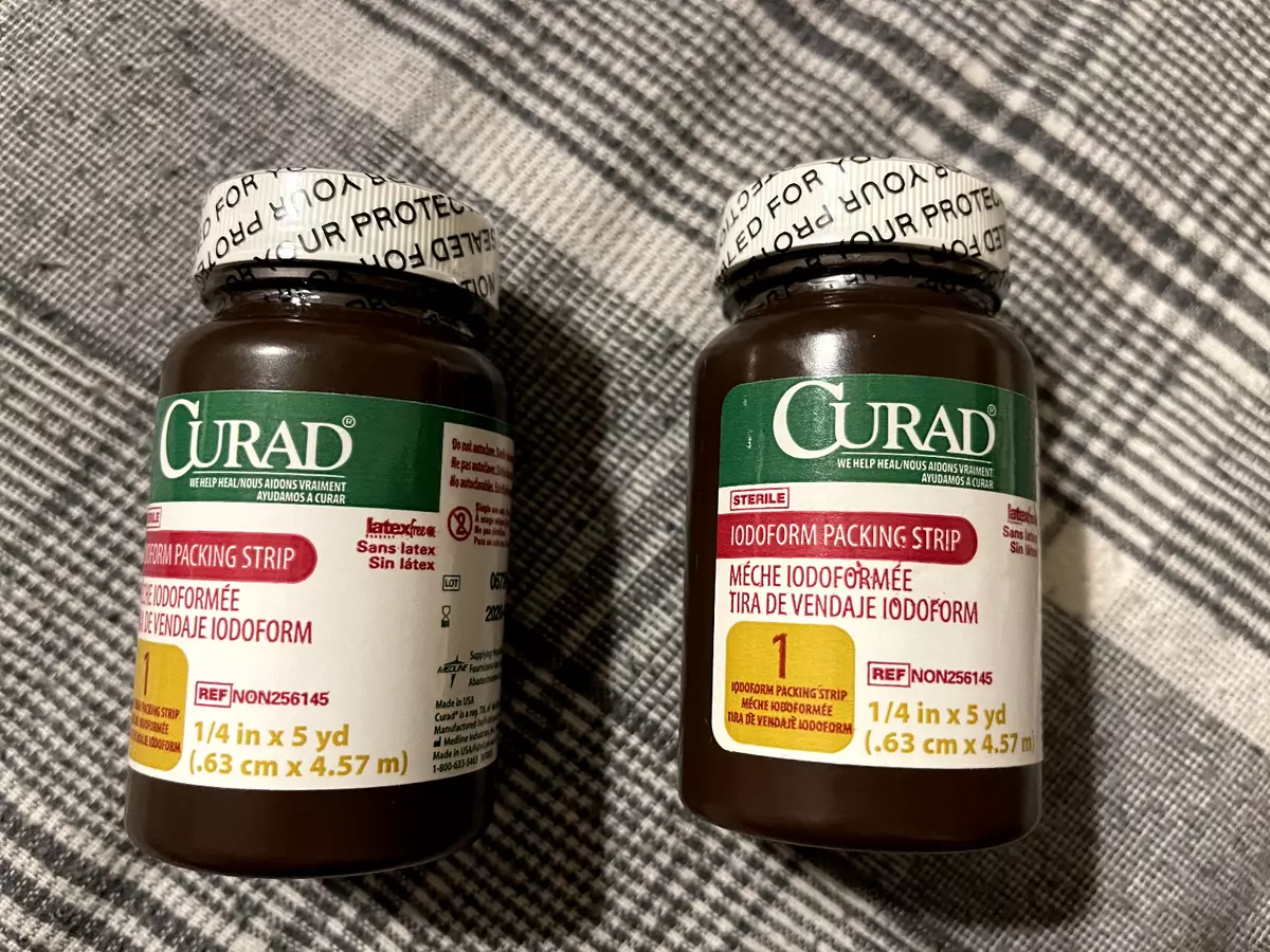 CURAD Iodoform Gauze Packing Strip 1 4