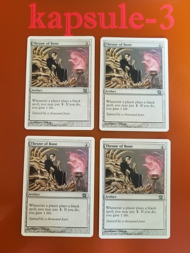 4x Throne of Bone | 8th Edition | MTG Magic Cards