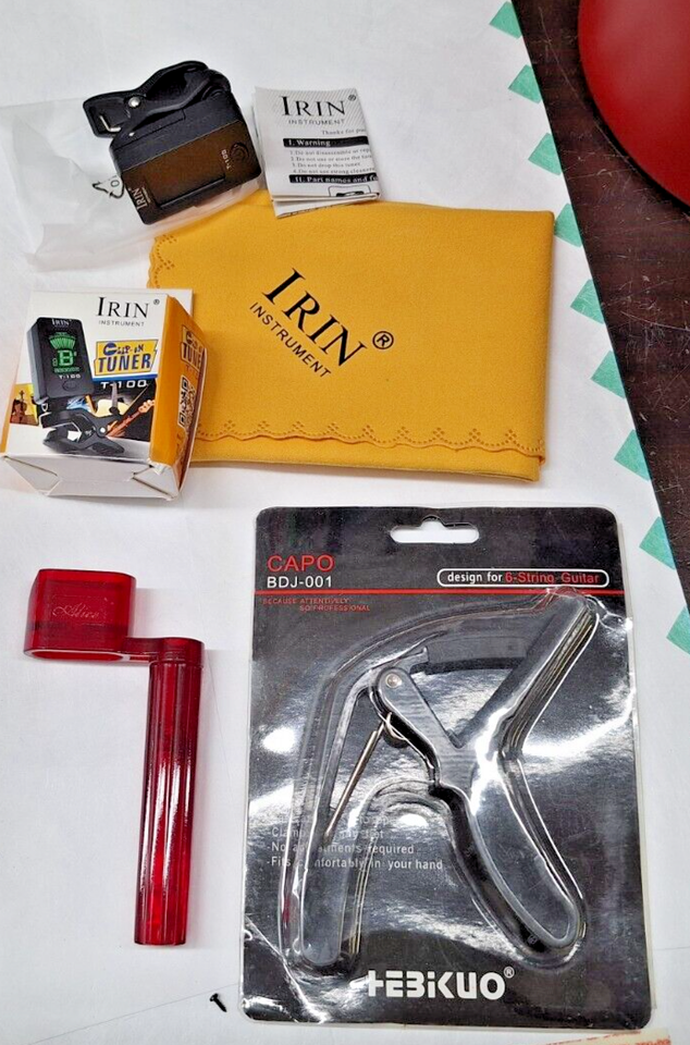 New Guitar Capo Pin Puller Red String Winder Irin Clipon Tuner