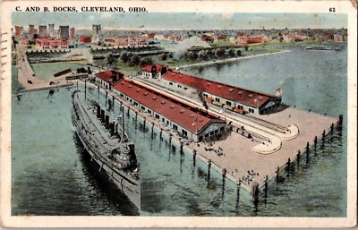 Cleveland, Ohio, Pier of C&B & D&C Lines, East 9th Street