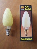 Paulmann Gold Licht Kerze Eiskristall Bernstein 561.27 E14 25W GlüHbirne Dimmbar