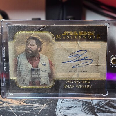 2020 Topps Masterwork - Snap Wexley (Greg Grunberg) Auto Wood Parallel 2/10