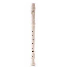 NEW 8 Holes Teacher Approved Ivory White Soprano Recorder Flute - Baroque 