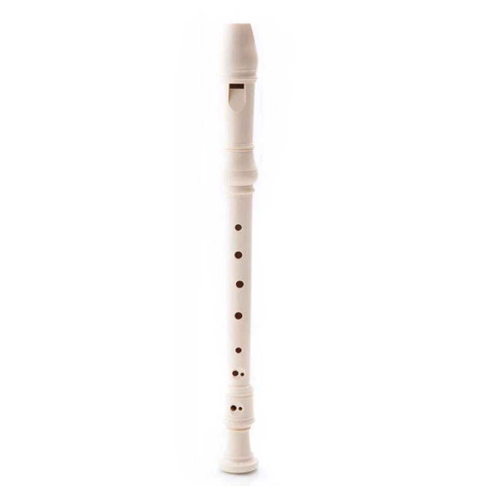 SKY NEW 8 Holes Teacher Approved Ivory White Soprano Recorder Flute - Baroque