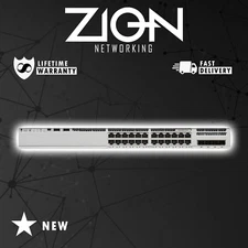 NEW Cisco C9200L-24T-4G-E Catalyst 9200L 24-Port 4x1G Uplink