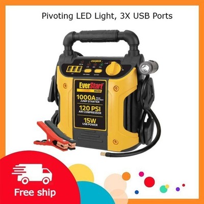 EverStart Maxx 1000 Peak Amp Jump Starter with 120 PSI Compressor