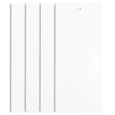 DALIX 82.5" White Vertical Blinds Replacement Slats Sliding Door Window (4 Pa...