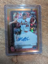 2025 Topps Chrome Update Series Matt Svanson Gold /50 Auto