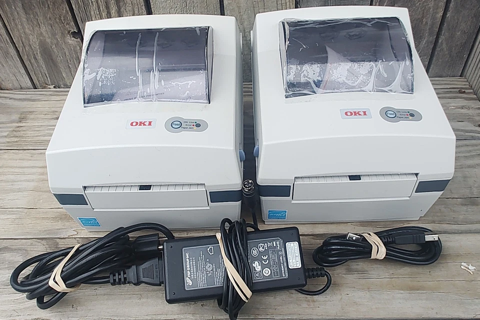 Pair 2 EXCELLENT WORKING 4x6 OKI LD620D USB Label Printers Direct Thermal - Image 3 of 4
