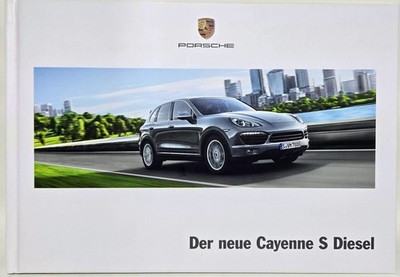 PORSCHE Der neue Cayenne S Diesel 09/2012 Katalog Prospekt hardcover 42 Seiten