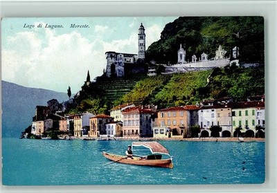 12114000 - Morcote Lago di Lugano Boat with Rower Rowing Boat