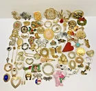 Lot of 75 Vintage to Modern Pins Brooches Variety of Style Sizes Costume Jewelry