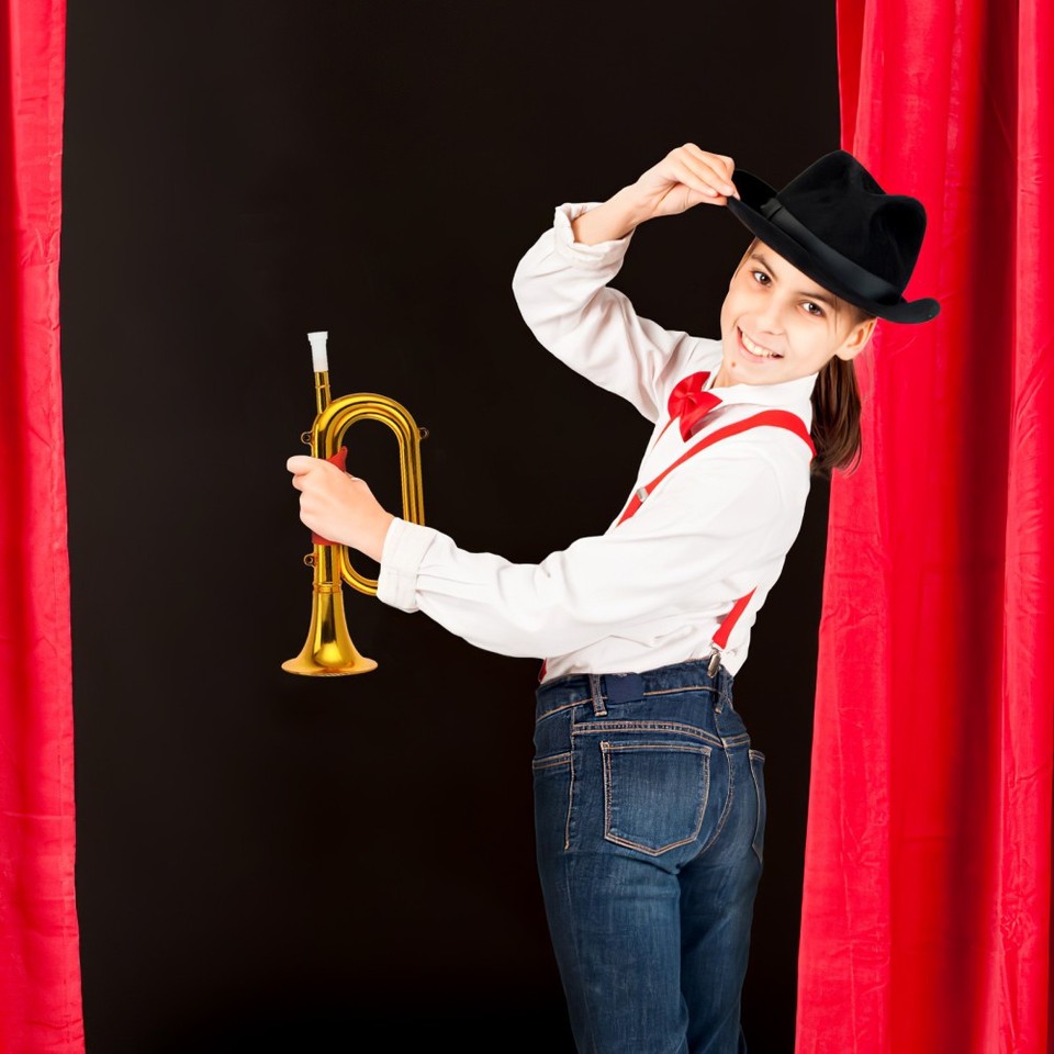 Propping Instruments Fun Plastic Musical Instrument Trumpet Prop Toddler Toy Children's ...