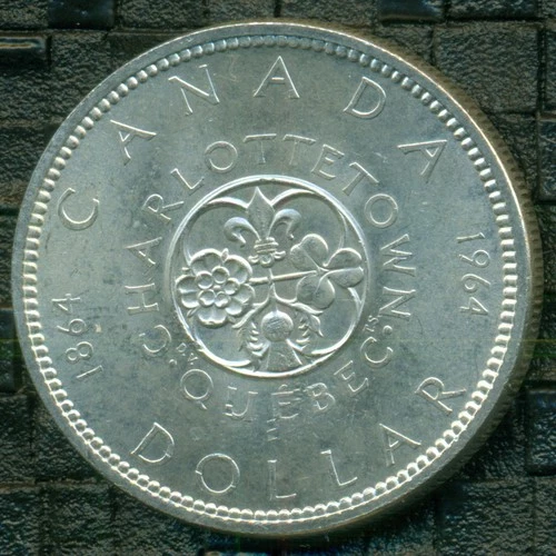 1964 Queen Elizabeth II Silver Dollar, BU/UNC, Original Lustre   R20