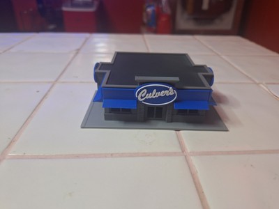 N Scale  Culvers Style  custom  Built Fast Food  3D Printed  Completed Built