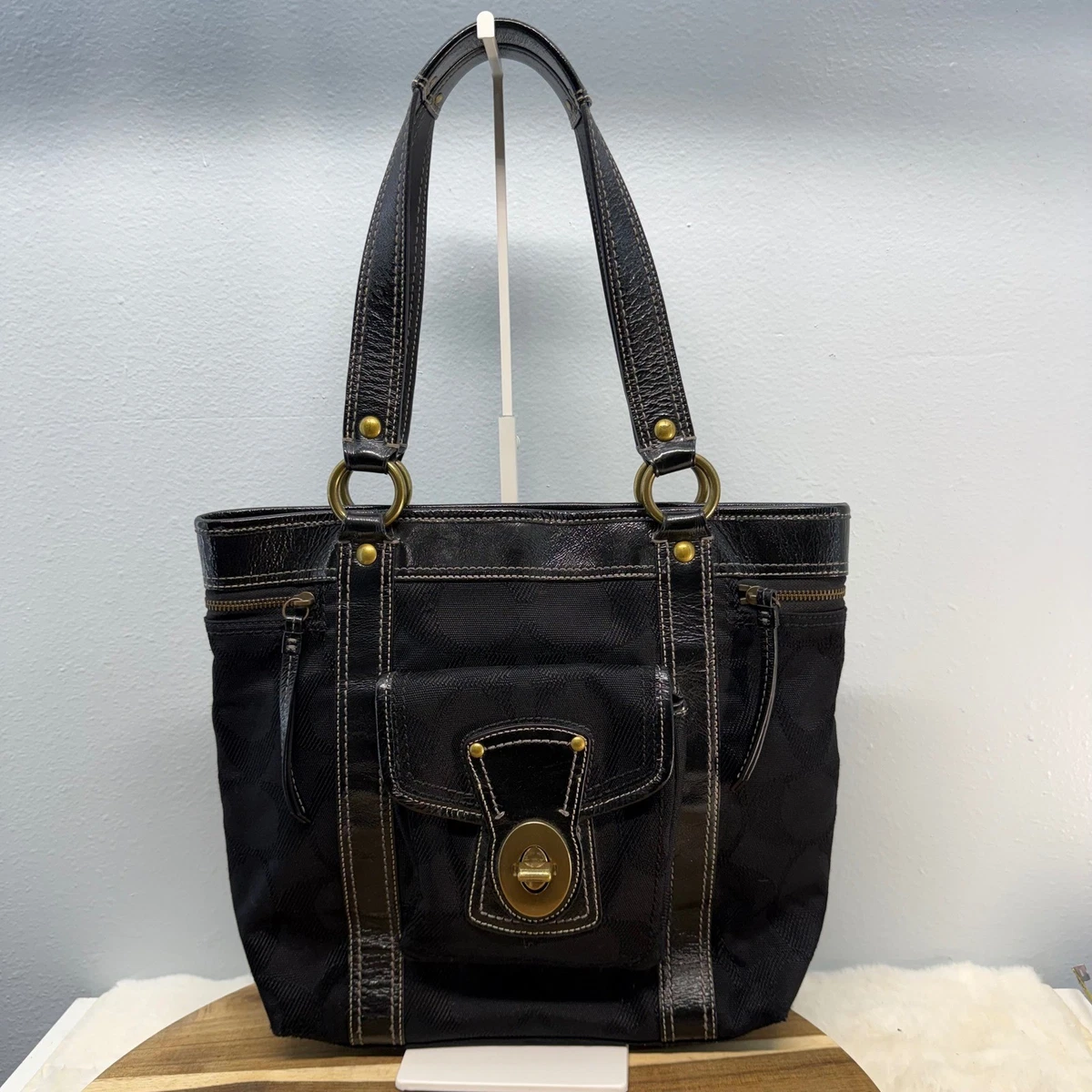 バッグ Coach Signature Legacy Tote Bag turnlock Coach Legacy Turn Lock Tote Bags & Handbags for Women for sale | eBay