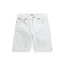 Polo Ralph Lauren Boys Sullivan Slim White Jean Shorts Size 18