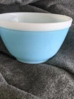 PYREX EARLY AMERICAN BLUE #401 BOWL PREOWNED PLEASE READ! FREE USA  SHIPPING
