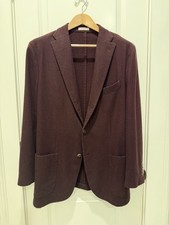 Boglioli NWT Sport Coat / K Jacket Size 52R 42R US In Burgundy 100 Wool