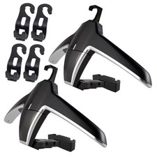 2 Car Back Seat Headrest Hanger with 4 Car Hooks for Coat, 2 Packs with 4 Hooks