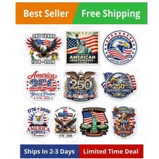 America 250 of Freedom Sticker Pack 10Pcs 3 Inch USA 250Th Anniversary 1