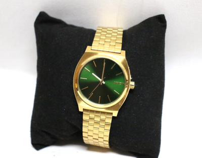Nixon Minimal The Time Teller Gold Tone 100M Stainless Steel