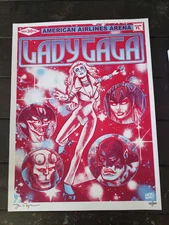LADY GAGA  Gig Poster  MIAMI FLORIDA