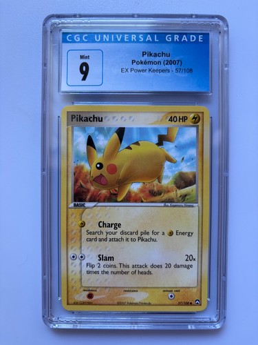 Pikachu graded CGC 9 for sale on eBay