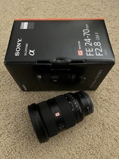 Sony Fe 24-70mm f/2.8 GM II Lens for E-Mount w/ x3 Filters (Read Description)