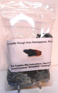 Rockhound's 1st Choice Blue Apatite Crystal Rough from Madagascar, Africa 8 oz.