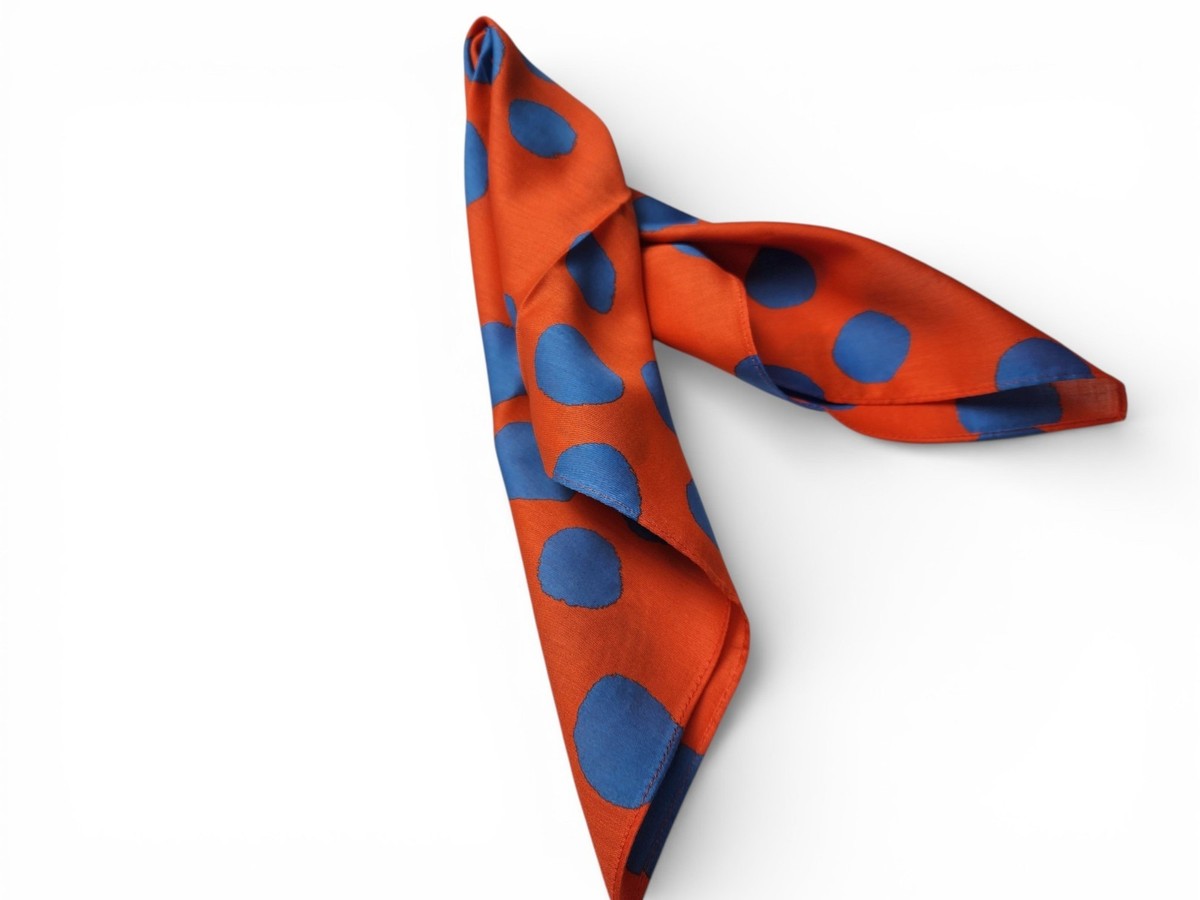 ⭐*️様 希少★ vivienne westwood/ネイビーオレンジキルティン Buy Vivienne Westwood Handkerchief Cotton Small scarf Multiple